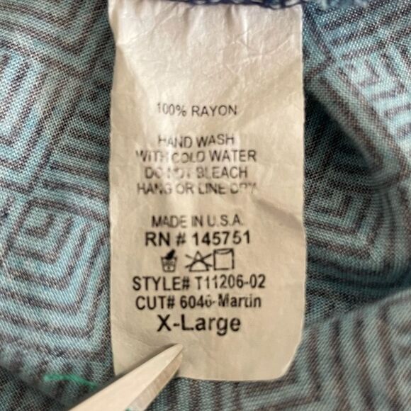 Pixley Martin Tie Waist Geometric Print Tunic Top Size XL - Picture 13 of 16